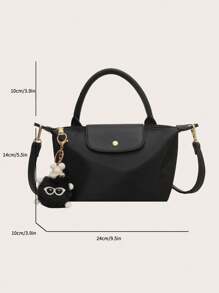 In Winter,Mini The New Fashionable Handbag With Contrast Color Design, Nylon Waterproof Fabric Shoulder Bag, Square Bag And Vegetable Basket Bag Are Suitable For Commuting To Work, Parties And Holiday Dates.Size:Long:7.5in*Wide:2.4in*Tall:3.9in