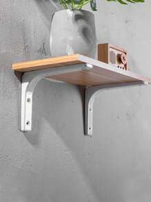 2 件不锈钢壁挂式 L 形支架，包括安装配件，可用于花盆和装饰 - 彩色 - 查看 6