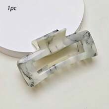 1/3 件女士水彩印花发夹，优雅爪夹，爪夹 - 彩色 - 查看 12