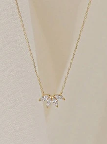 1pc Pure Silver Ring,1pc Pure Silver Necklace, 1 Pair Of Pure Silver Earrings Jewelry Set, Featuring An Anti-Allergenic Design With A Simple Yet Elegant Full-Rhinestone Crown, Highlighting Your Refined, Romantic And Versatile Elegant.