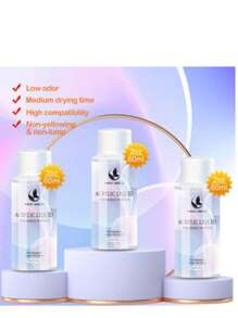 Acrylic Liquid Monomer 3*60ml Acrylic Nail Polish Acrylic Liquid Low Odor Professional Acrylic Liquid For Nail Extension For Beginners Nail Art DIY - 無色 - 查看 4