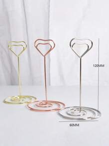 Set de 10 piezas de soportes de tarjetas de escritorio, soportes de visualización, soportes de tarjetas y fotos para la configuración de la mesa, soportes de números de escritorio, soportes de notas de alambre, soportes de números de mesa, soportes de tarjetas de visita, para bodas, aniversarios, fiestas de cumpleaños, centros de mesa, soportes de tarjetas de mesa para fiestas de cumpleaños