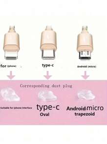 1pc Rhinestone Bow-Knot Shape Dust Plug Compatible With IPhone Port, Type-C Port, Android Phone Charging Port - Silver - View 4