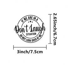 1/2/5 件如果我们处于某种情况，请不要看着我，不要笑乙烯基贴纸 - 可爱的粉红色女性美学，适用于水瓶、日记本和笔记本电脑 | 防水贴纸，送给少女和年轻女性的完美礼物 - 彩色 - 查看 2