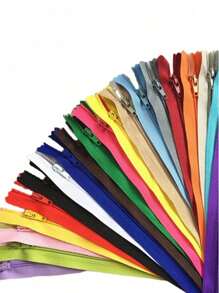 Ensemble De 10 Fermetures À Glissière En Nylon Adaptées À L'artisanat De Couture, Aux Vêtements De Couture, Accessoires De Couture À Fermeture Éclair - Multicolore - Voir 3