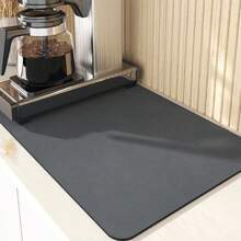1pc Heat-Insulated, Anti-Scalding And Leakproof Household Tableware Waterproof Mat For Kitchen Counter, With Absorbent Function To Keep Cups, Bowls And Plates Dry - Marble White Pattern - View 8
