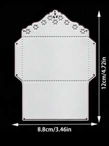 Envelope Template Metal Cutting Dies, DIY Scrapbooking Album And Embossing Stencil, Greeting Card Making Tool, Card Paper Cutting Crafts ,Gift Card Making Template Die Cuts