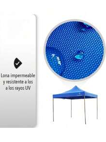 Carpa Plegable para jardín, Ideal para Actividad en Exteriores, fácil de armar, 3 x 3 Metros - 1 - Ver 5