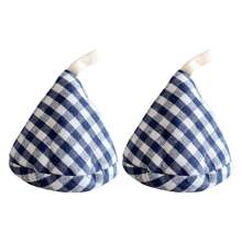 2pcs Gingham Pattern, Charming Triangular Shape, Heat Resistant Pot Cover Cap, Thick Pot Handle Sleeve & Pot Lid Holder Set, Suitable For Carrying Hot Pans, Lifting Pot Covers, Also Can Be Used As Cup Lids (Multi-Color Optional)