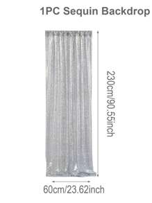 1 pièce Rideau de fond en sequins or/argent, plusieurs couleurs, décoration de fond de fête, rideaux de fond de mariage, décoration de mariage, décoration de baby shower, décoration de révélation de genre, décoration de fête d'anniversaire, pour studio de photographie, décoration de fond photo