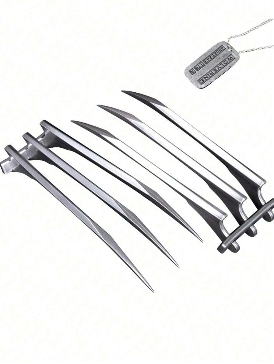 Cool X Men Mutant Superhero James Howlett Logan Wolverine Cosplay Claws ABS Weapon Props Accessories Men X-Man Super Claw, Realistic Plastic Wolverine Claw, Suitable For Fans Of The Movie Wolverine COS To Wear Cosplay, Perfect For Costumes And Cosplay Accessories,Cool X Men Mutant Superhero James Howlett Logan Wolverine Cosplay Claws ABS Weapon Props Accessories Men