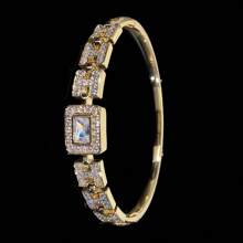 1pc Bracelet, New Hot-Selling Square Cubic Zirconia Design, Fashionable High-End Classic Daily Versatile Accessory