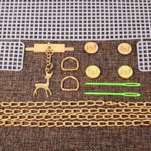1 Bộ phụ kiện đan lưới nhựa, vật liệu hỗ trợ tự làm đồ đan, dùng để làm vỏ túi xách, đồ thủ công mỹ nghệ, bộ dụng cụ làm túi xách thủ công tại nhà, quà tặng. - Nhiều màu - Xem 4
