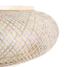 HYYKJ-US Rattan Ceiling Light Fixture, Bamboo Ceiling Light, Bamboo Woven Ceiling Light