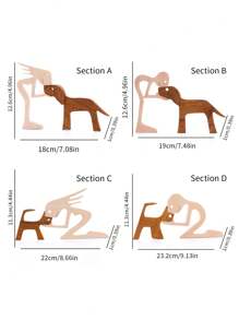 1 件定制小狗家庭装饰木制装饰品，北欧风格家居装饰，礼物