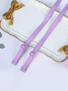 2 Pairs Women Bra Straps, Non-Slip Adjustable Elastic Bra Strap Lingerie Accessories - Multicolor - View 5
