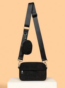 2 Stück Herren Mode Cord Umhängetasche einfarbig Schultertasche leicht, geeignet für Reisen, Schüler, Studenten, Teenager, Sommer, Lässig, Outdoor, Reisen, Abschlussgeschenke, Geburtstag, Streetwear