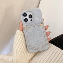 1 件复古牛仔风格 PU 皮革手机壳适用于 17 Air 16 16e 15 14 Plus 11 12 13 Pro Max、Pixel 10 9 Pro XL 6 7 8 Pro 6a 7a 8a 9a、Galaxy S25 S24 S21 S20 FE S22 S23 Plus Note 20 Ultra A03 A03S A04S A81 A12 A13 A14 A22 A23 A24 A32 A52 A71 4G A34 A42 A53 A54 5G A21 A21S 2020，经典优雅皮革手机保护套 - 淡藍+A - 查看 4