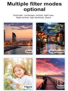 高分辨率迷你相机、复古 CCD 数码相机、用于照片和视频的便携式紧凑型相机、电子图像稳定、16 倍光学变焦