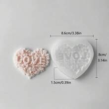 Romantic Heart & Flower Silicone Mold, Unique Design