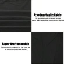 2 件/套涤纶弹力桌布 - 可水洗、抗皱，适合派对、宴会和餐厅使用 - 彩色 - 查看 6