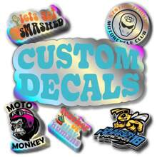 Custom Design Your Own Holographic Vinyl Decals Stickers. 100Pcs Upload Your Photo, Text, Logo. UV Fade Resistant & Vinyl Has Air Release For Bubble Free Install. Oil Slick Look,Durable,Reusable,Colorful,Personalized,Unique - 1.96inch*100pcs - View 1
