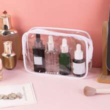 3pcs/Cleaning Travel Toiletries And Makeup Storage Bag For Ladies Toiletries And Toiletries And Waterproof Zipper Transparent Design Can Quickly Find Items Suitable For Women Air Travel And Home Makeup Storage Ladies' Gift Mother's Day Gift Travel Essentials Holiday Essentials