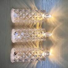 AMILL 3/6pcs Crystal LED Flameless Candles - Realistic Flickering Effect, Button Battery Powered, Durable Plastic Construction, Ideal For Home, Parties, Weddings, Birthdays, Valentine's Day Decorations, No-Smoke Ambiance Lighting - ánh sáng trắng ấm áp - Xem 8