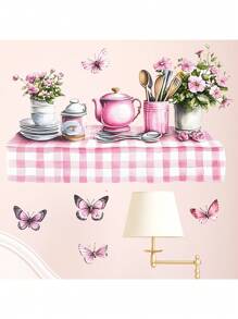 1 件创意厨房用具收纳架墙贴用于房间装饰、节日家居装饰、最佳礼物、乙烯基墙贴花、新颖厨房贴纸、用于厨房装饰、防油防水、贴纸、墙贴花、乙烯基贴花用于家居装饰、春季装饰物品刷新您的家、拉玛装饰贴纸墙面装饰浴室装饰卧室装饰房间装饰物品客厅装饰房屋装饰家居装饰客厅墙纸壁纸墙贴