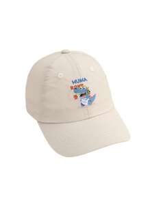 1pc Kids Cartoon Embroidered Dinosaur Quick Dry Sun Protection Baseball Cap, Spring/Summer, All Season Snapback Hats