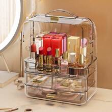 1pc Multi-Layer Cosmetic, Jewelry & Accessories Organizer Box, Dust-Proof Drawers Storage