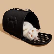 1 pieza Nuevo bolso portador de mascotas, mochila de gran capacidad, portátil y transpirable para perros y gatos
