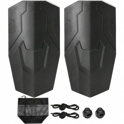 Boat Bumpers For Docking, Marine EVA Boat Dock Fenders Bumper With Ropes, Cord Locks And Storage Bag, No Inflation Required, For Class A/Class 1/Part Class 2, Inflatable Ribbed Fenders With Center Holes, Marine Boat Dock Fenders Bumper With Air Pump, Needles And Ropes And Storage Bag, Black, Boat Buoy Balls