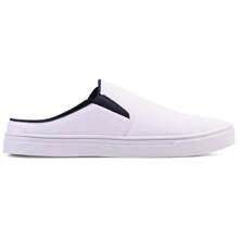 Men's Casual Mule Comfort Shoe - Blue and White - View 2