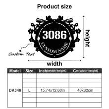 1pc Custom Vintage Metal Doorplate Decorative Art, Rural Street Nameplate Wall Decorations - Personalized Door Numbers And Text - Wall-Mounted Multifunctional Address Signs, House Numbers, Outdoor Address Signs, Farmhouse Door Art Gifts Birthday Graduation - Multicolor - View 52