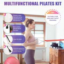 Exercise Bands Resistance Bands Set Stretching Bands For Working Out With Foam Roller Jump Rope Door Anchor Handles Carry Bag Legs Ankle Straps