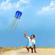 1 个 5 米（16.4 英尺）/4 米（13.12 英尺）长尾彩色风筝，户外运动与游戏配件