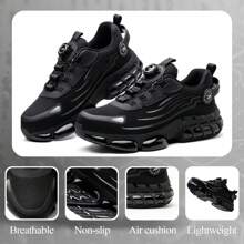 frysen frysen Chaussures de travail Chaussures de sécurité Hommes Femmes Embout en acier Anti-écrasement Léger Sportif Respirant Autobloquant Libération rapide Mode Chaussures de protection 36-46 EU