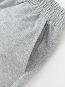 Balabala Boys' Quick-Dry Shorts, Breathable Summer Five-Point Pants, 2025 New Arrival - Light Gray - View 8