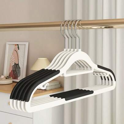 5 uds., 15 uds., 25 uds., 35 uds. Perchas para ropa que ahorran espacio y no dejan rastros con diseño antideslizante, perchero de doble posición para ropa húmeda y seca