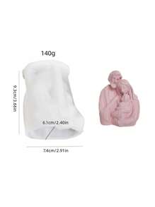 1 件小雕像硅胶蜡烛模具