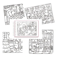 2 Books 96 Educational Coloring Pages For Boys And Girls - Baby Blue/Baby Pink - View 4