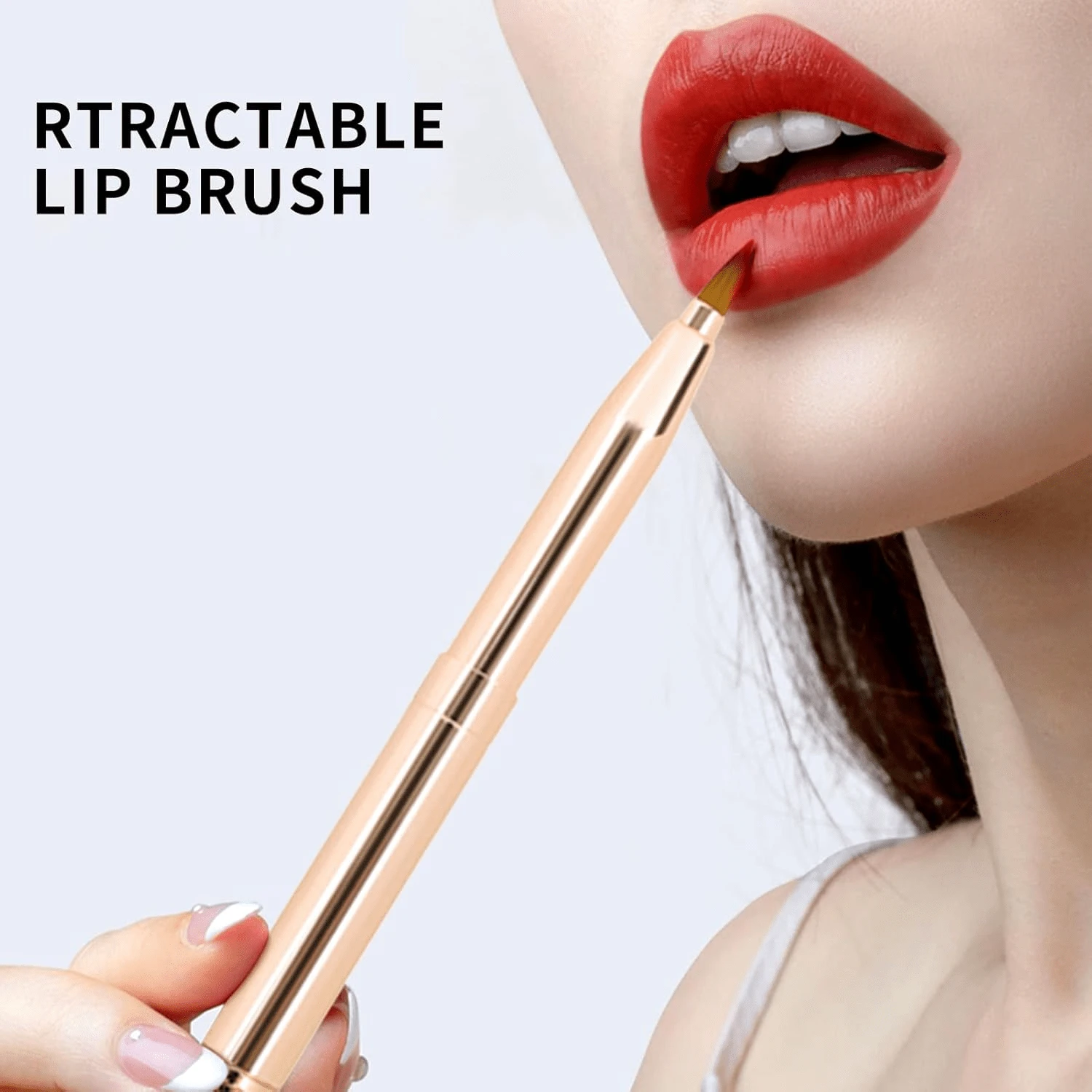 双头唇妆刷，可伸缩唇刷，适用于口红、唇彩、眼影 - 彩色 - 查看 1