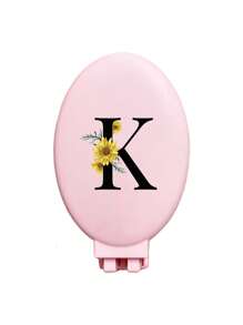 A-Z Daisy Flower Pattern Pink Portable Hollow Comb With Makeup Mirror, All-In-One Foldable Mirror Comb - Portable Tabletop Modern Makeup Tool, Travel Essential, Folding Comb With Makeup Mirror, Convenient To Carry,Giveaways,Travel,Cheap Stuff,Travel Essential - Pink - View 32