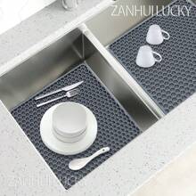 Silicone Sink Mat,Sink Protectors For Bottom Of Kitchen Sink,Kitchen Sink Accessory,Heat Resistant Dishes Drying Mats,Non-Slip Kitchen Mats For Sink Side, Natural And Hygienic Kitchen Essential For Home And Kitchen Room Decor, Part Of Your Cozy Fall& Winter Styles And Christmas Decorations - Multicolor - View 1