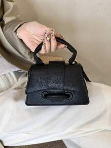 Classic Fashion Charm Mini Niche Ladies Hand Crossbody Small Square Bag, Super Fire Lychee Pattern Simple Red Envelope