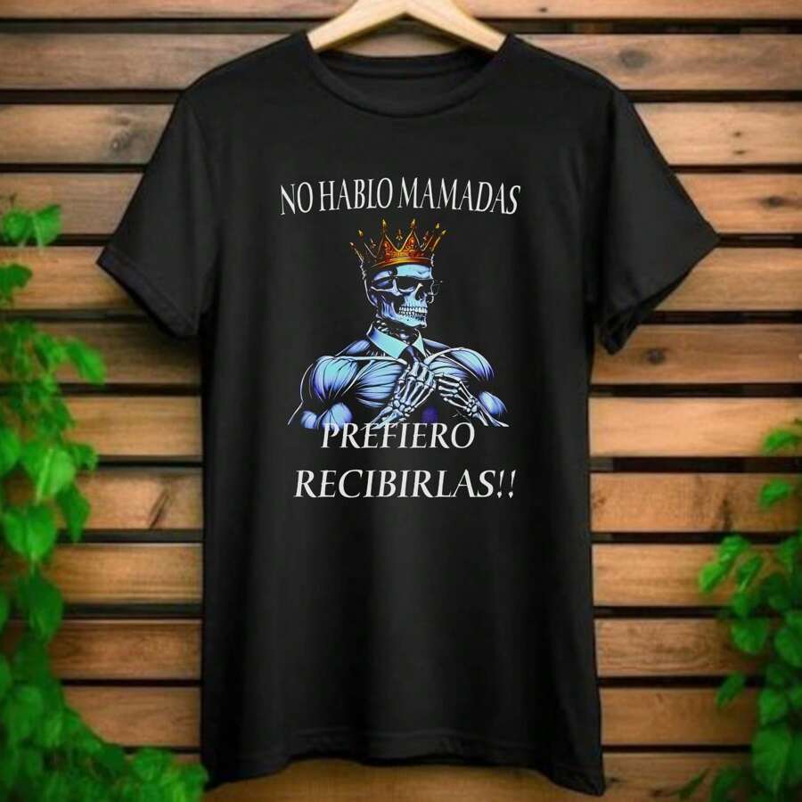 PLAYERA GYM CALACAS CHIDAS CALAVERAS CHIDAS UNISEX STREET MODA POP URBAN 1pc de camiseta de 100% algodón con estampado digital - Negro - Ver 1