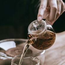 1pc 5.1oz/150ml Mini Single Teapot, Suitable For Tea, Flower Tea Back To School - Transparent - View 5