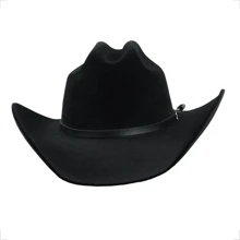 American Country Cowgirl Rodeo Cowboy HatPolyesterBlack - màu đen - Xem 2