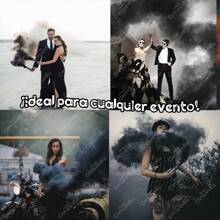 GRUPO CARNAVALLIA Smoke Bomb Bengal Colored Powder Party Festival Colors Event 10 Pcs - Black - View 4